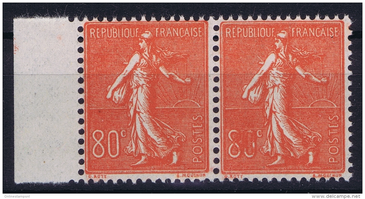 France : Yv 203  Postfrisch/neuf Sans Charniere /MNH/**  O Coloré Tenant A Normal Maury 203 A - 1903-60 Semeuse Lignée