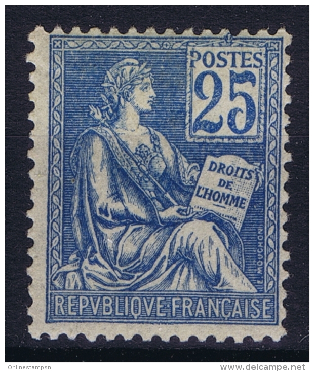 France : Yv  114 MH/* Falz/ Charniere - 1900-02 Mouchon