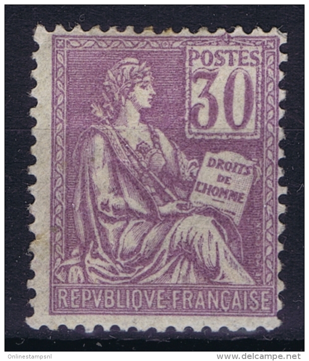 France : Yv  115 MH/* Falz/ Charniere - 1900-02 Mouchon