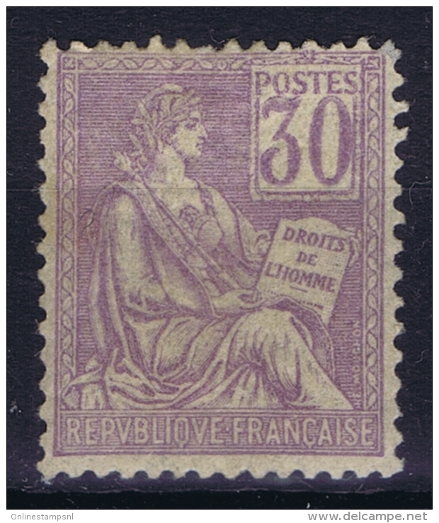 France : Yv  115 MH/* Falz/ Charniere - 1900-02 Mouchon