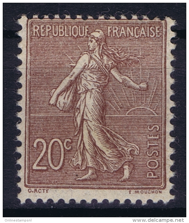 France : Yv  131 MH/* Falz/ Charniere - 1903-60 Semeuse Lignée