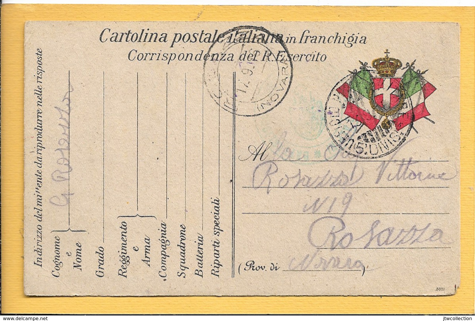 Cartolina Postale In Franchigia - Piccolo Formato - Viaggiata - Franchise