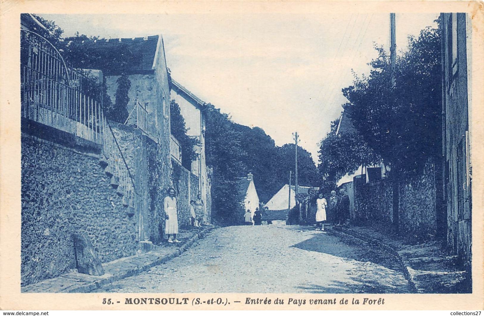 95-MONTSOULT- ENTREE DU PAYS VENANT DE LA FORÊT - Montsoult