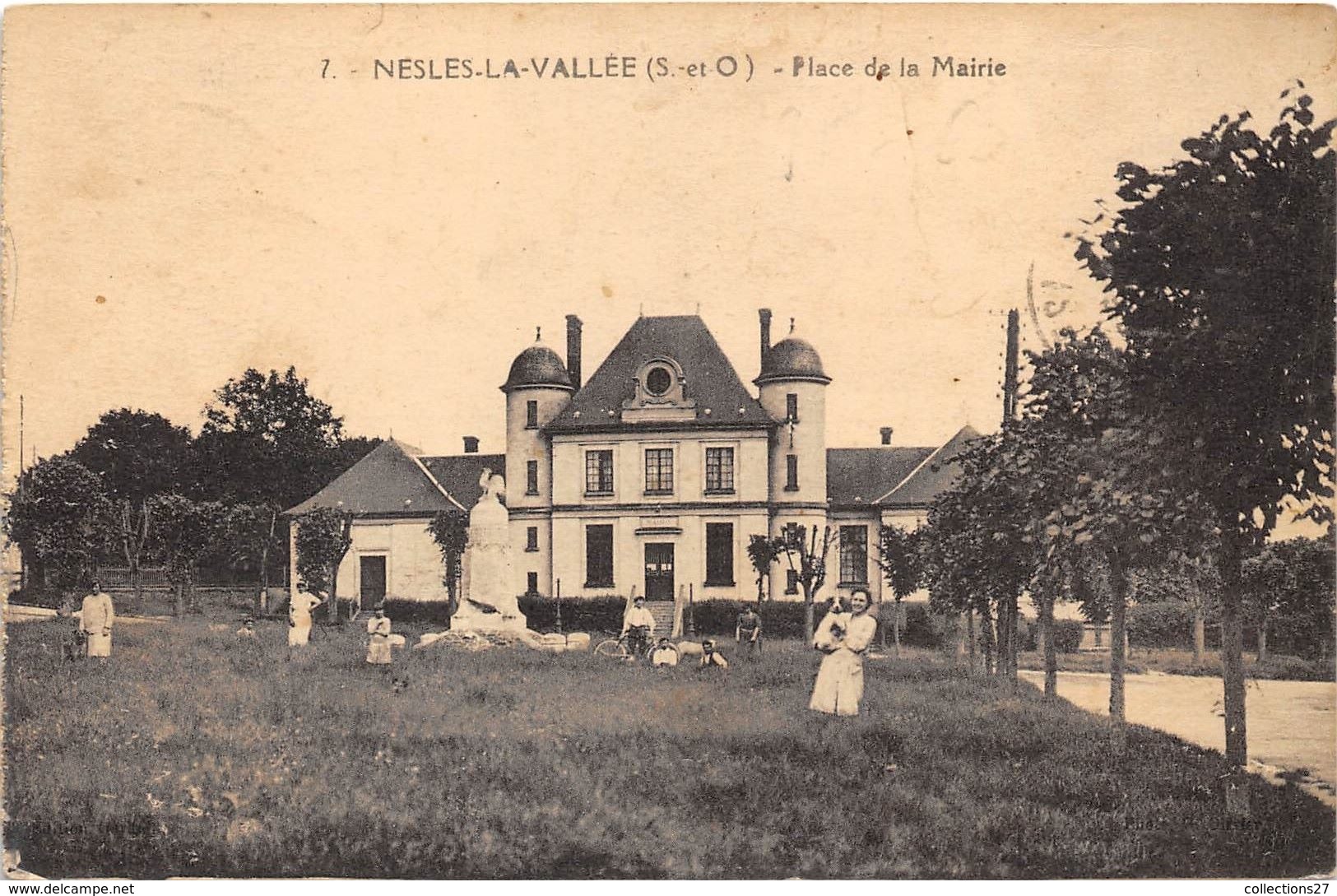 95-NESLES-LA-VALLEE- PLACE DE LA MAIRIE - Nesles-la-Vallée