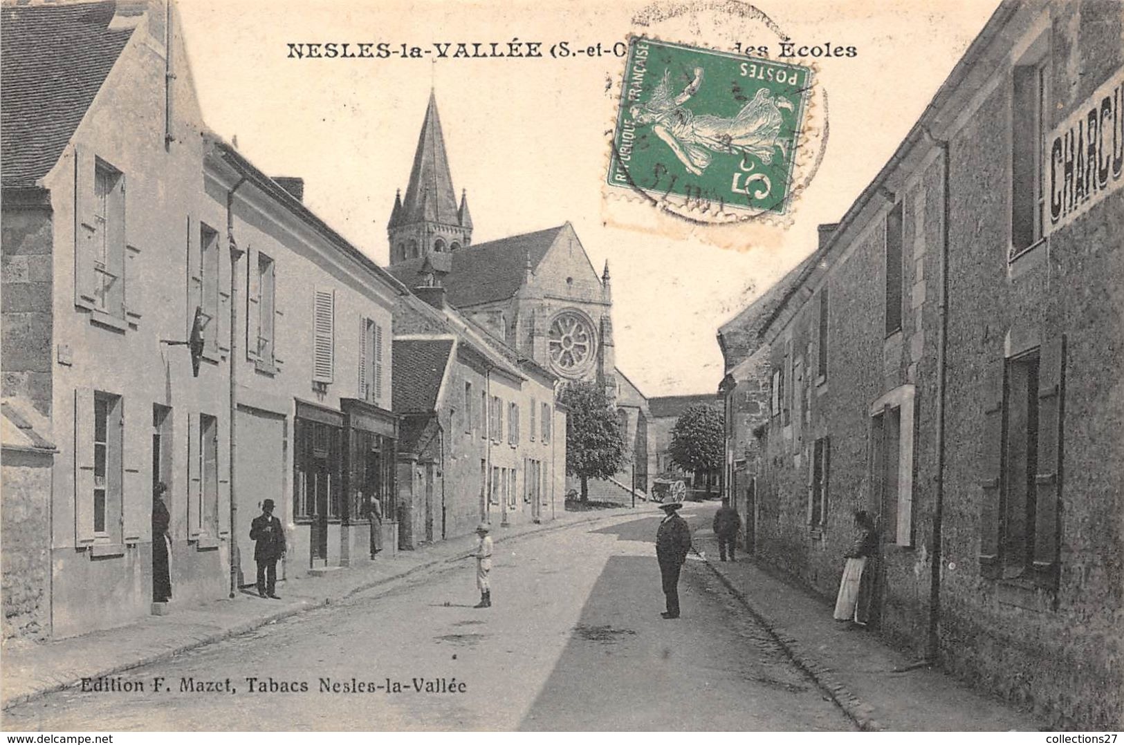 95-NESLES-LA-VALLEE- RUE DES ECOLES - Nesles-la-Vallée