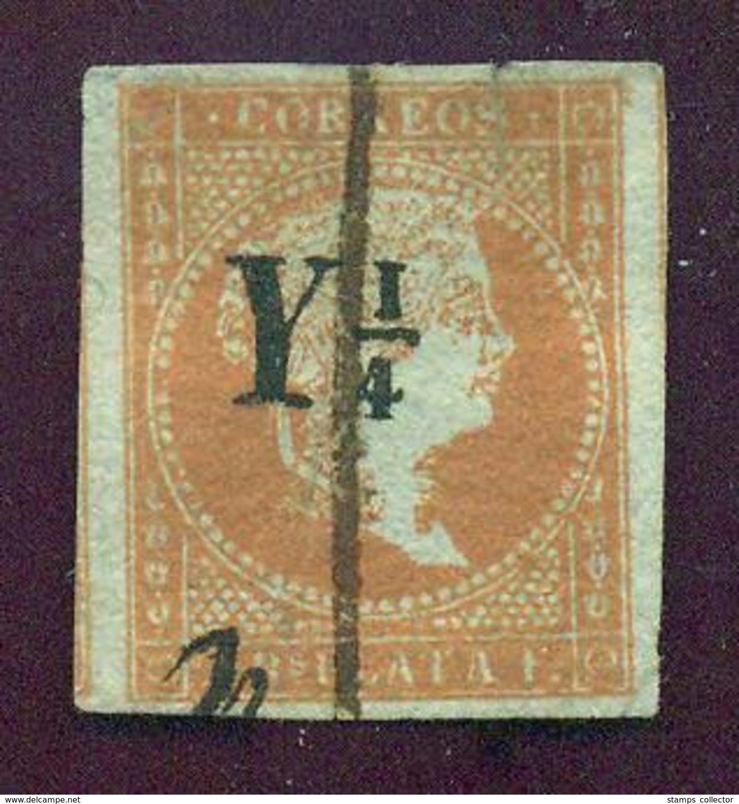 Puerto Rico. Cuba. 1855, Prov. Y1/4, Used. God Quality. No Garanty For The Stamps - Puerto Rico