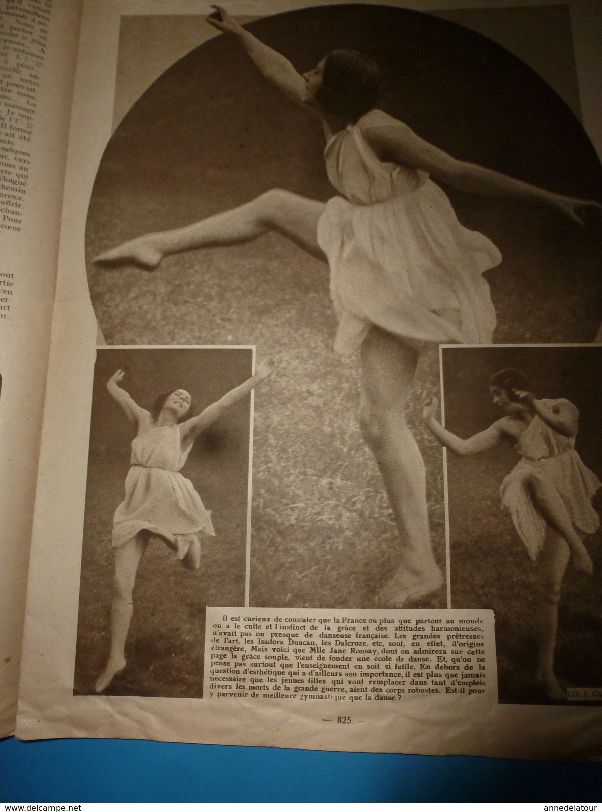1917 J'AI VU: Danseuse Jane Ronsay; LE CHANT DE L'EQUIPAGE Roman Par Mac Orlan, Ill. De Gus Bofa; Atterrissage Saucisse - Francés