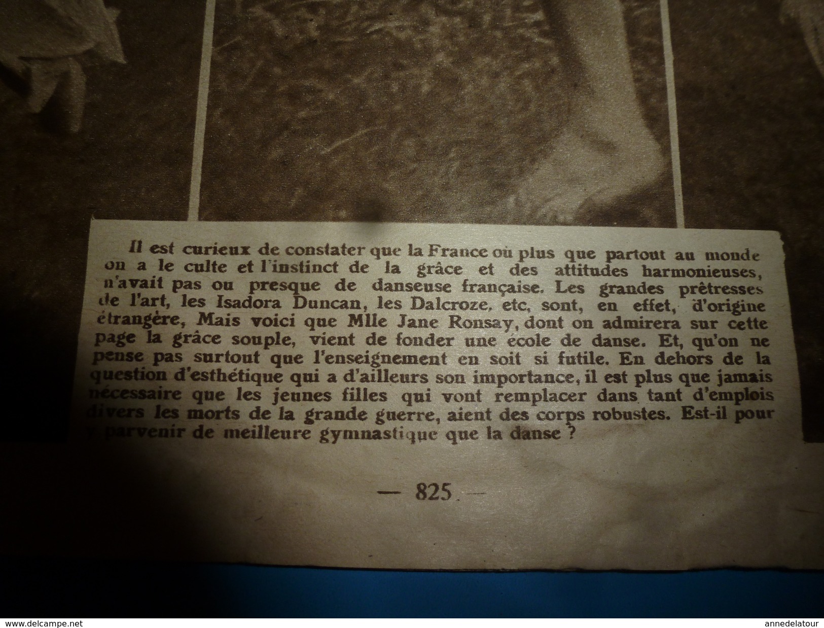 1917 J'AI VU: Danseuse Jane Ronsay; LE CHANT DE L'EQUIPAGE Roman Par Mac Orlan, Ill. De Gus Bofa; Atterrissage Saucisse - Französisch