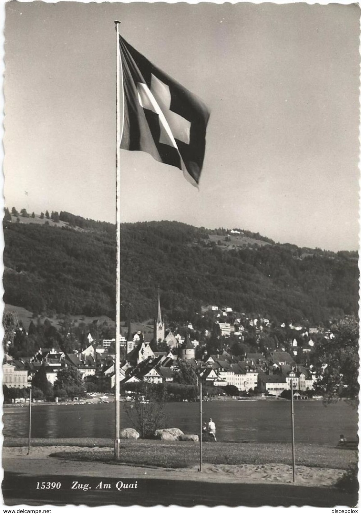 Z3024 Zuf Zoug Zugo - Am Quai - Bandiere Flags Drapeaux / Non Viaggiata - Zugo