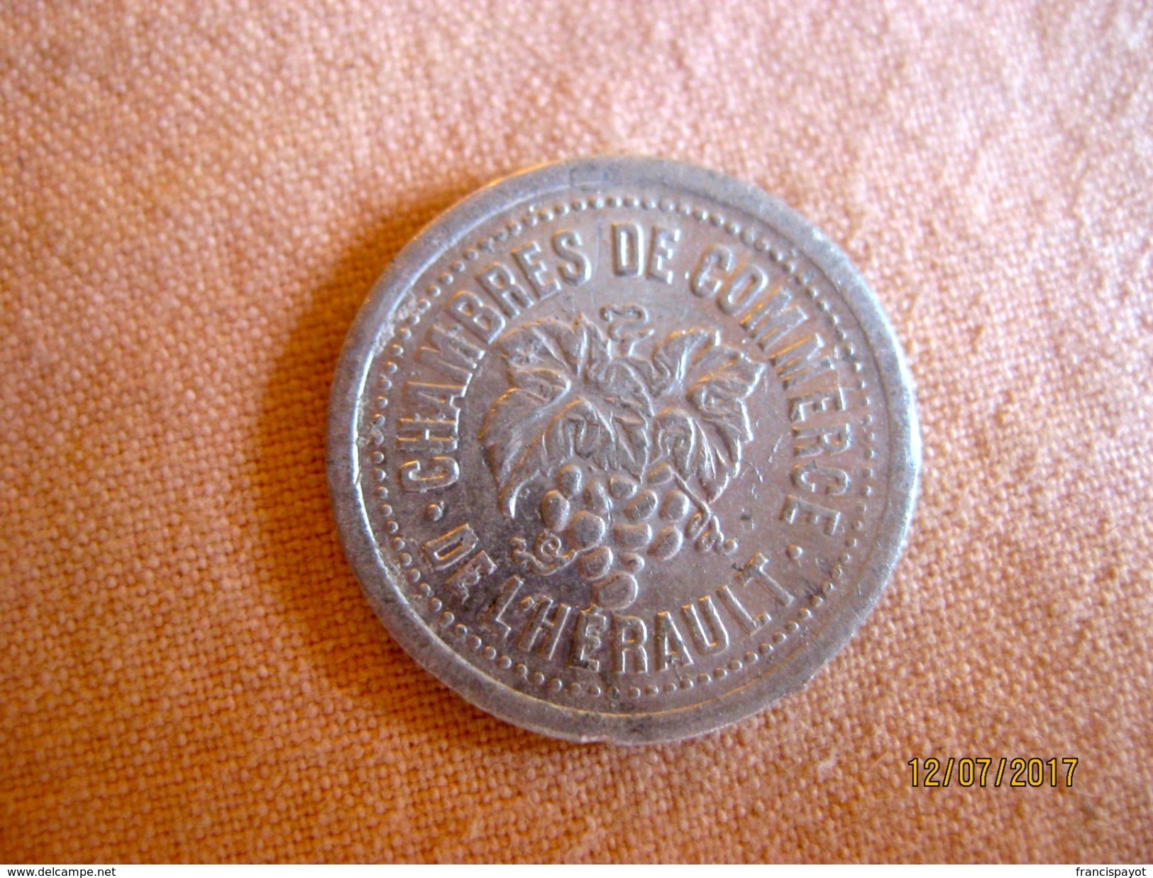 5 Centimes Chambre De Commerce De L'Hérault 1921 - 1924 - Monétaires / De Nécessité