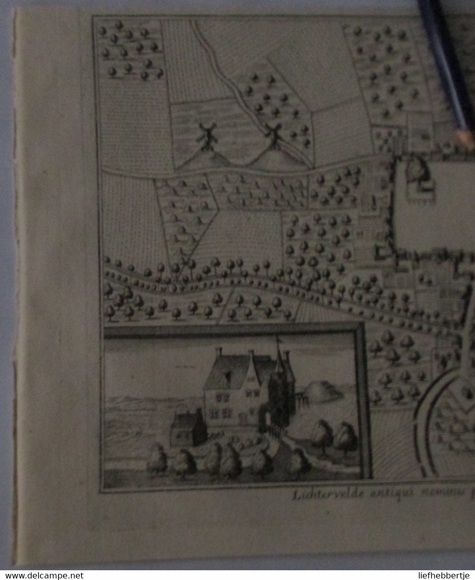 Lichtervelde - Oude Kaart Uit Sanderus 1735 - Cartes Topographiques
