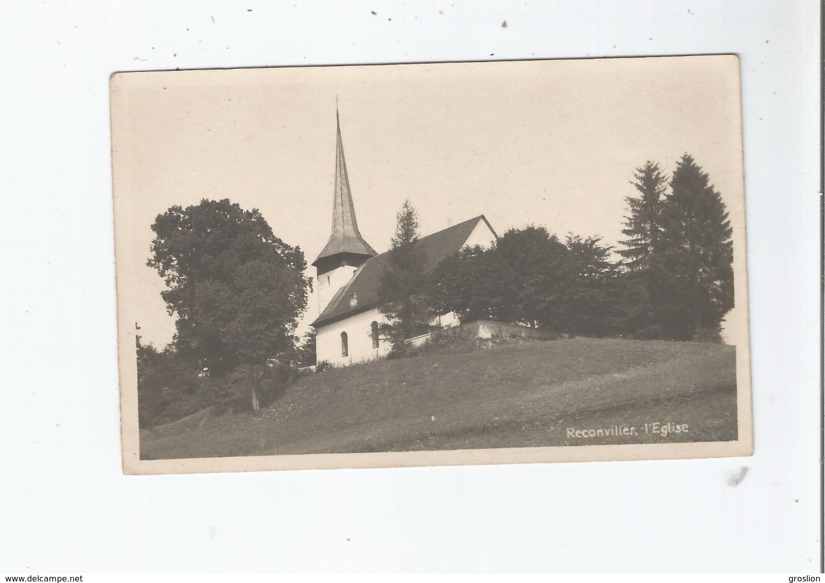 RECONVILIER 17521 CARTE PHOTO L'EGLISE - Reconvilier