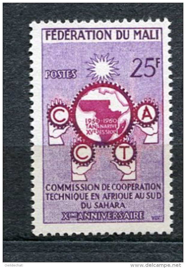 3349   MALI  Fédération  N° 9**  1960    SUPERBE - Mali (1959-...)