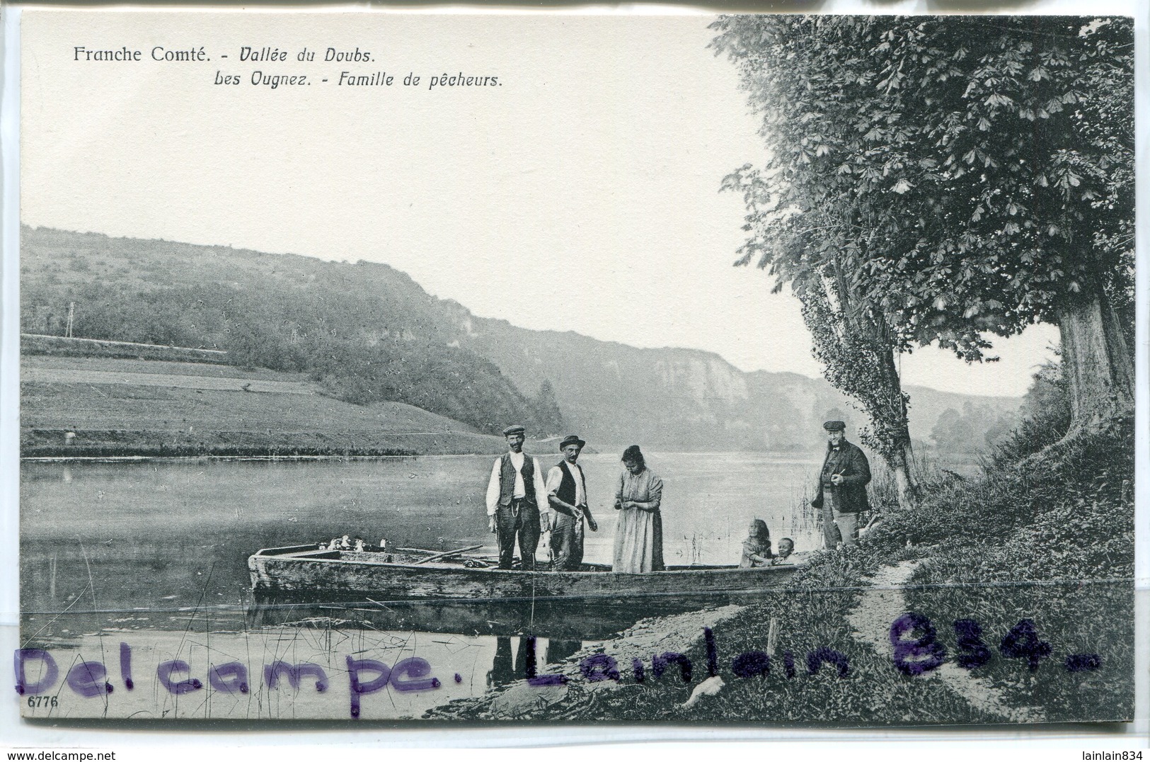 - Vallée Du Doubs - Les Ougnez -  Famille De Pêcheurs, Enfants, Scène De Vie, Des Pots Au Lait, Non écrite, TTBE Scans. - Other & Unclassified