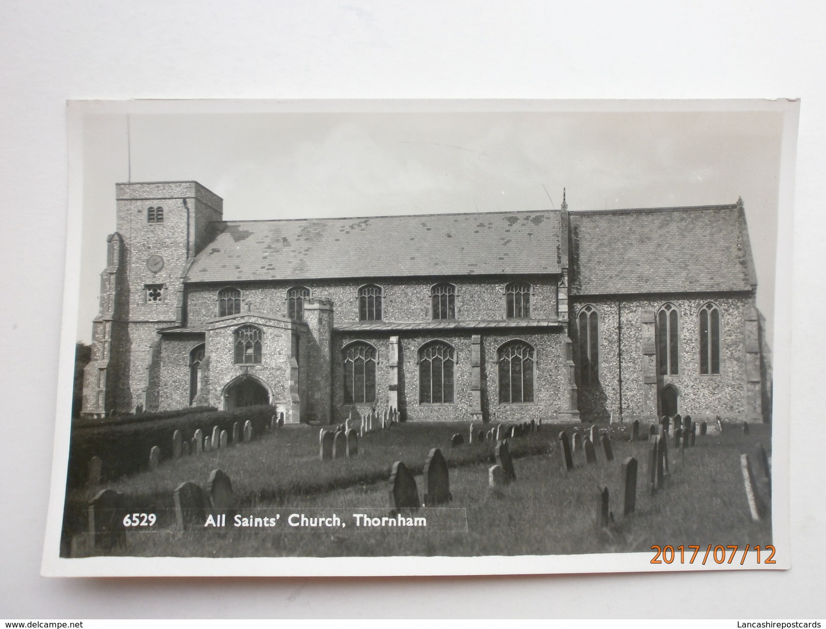 Postcard All Saints Church Thornham Nr Hunstanton North Norfolk By Coates Wisbech Real Photo  My Ref  B11469 - Other & Unclassified