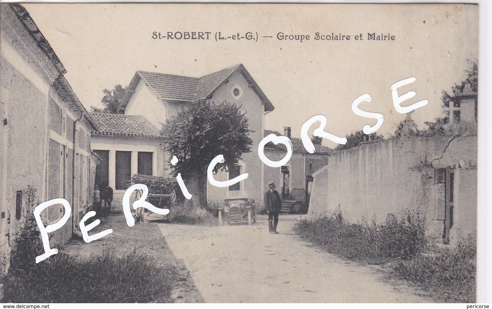 47  Saint  Robert  Groupe Scolaire Et Mairie - Autres & Non Classés