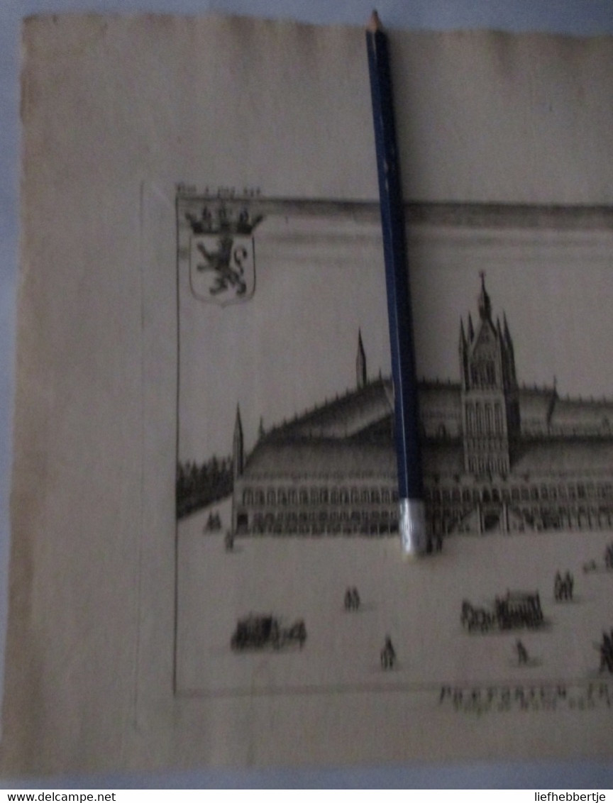 Ieper - Lakenhallen - Kaart Sanderus 1735 - Cartes Topographiques