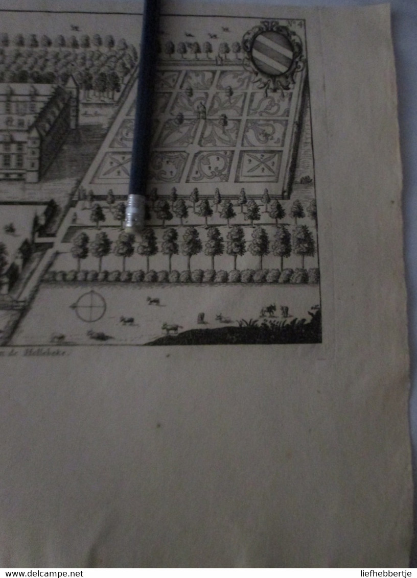 Hollebeke - Kaart Sanderus 1735 - Cartes Topographiques