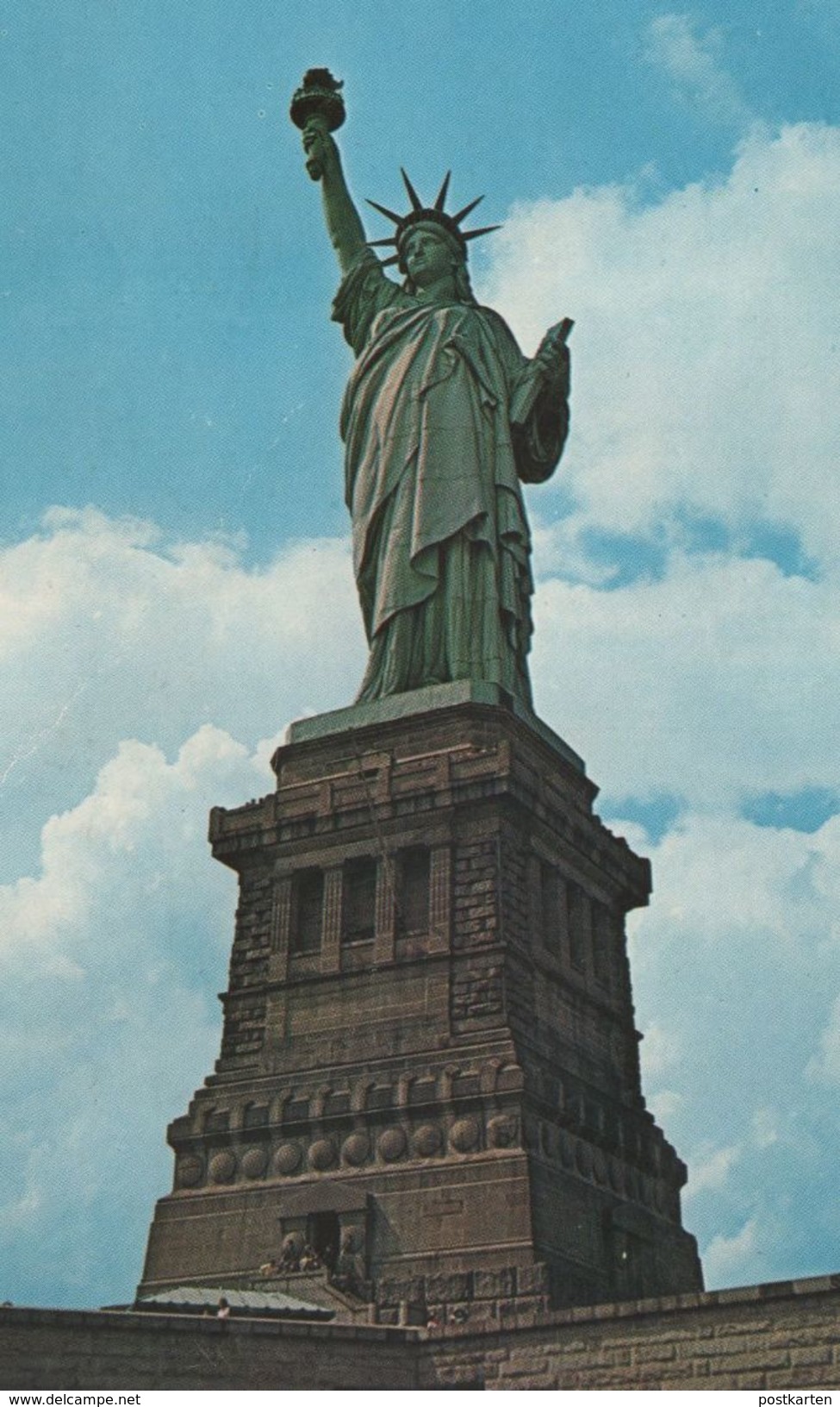 ÄLTERE POSTKARTE THE STATUE OF LIBERTY NEW YORK CITY UNVEILED IN OCTOBER 1886 Ansichtskarte Postcard Cpa AK - Vrijheidsbeeld