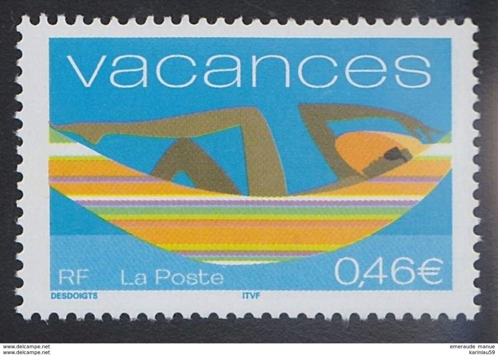 2002 - TIMBRE NEUF - Timbre Pour VACANCES - N° YT : 3493 - Unused Stamps