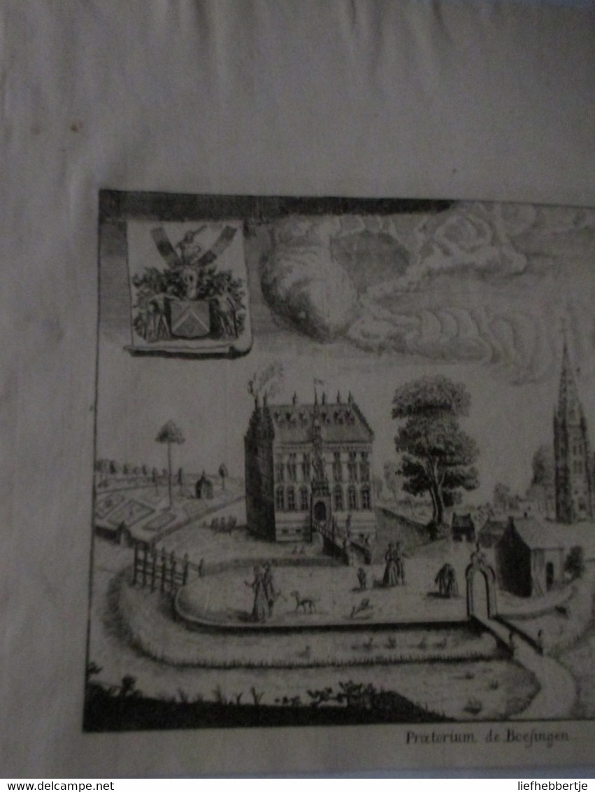 Boezinge - Kaart Sanderus 1735 - Cartes Topographiques