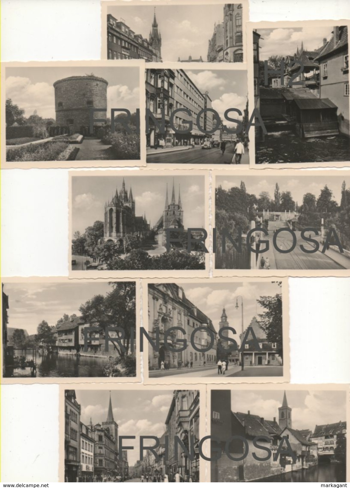 ERFURT: Vintage 10 Views In Black & White - Other & Unclassified