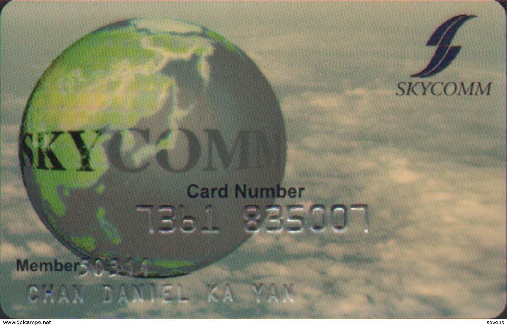 SKYCOM Prepaid Phonecard,global And Sky,personal Account Card - Hongkong