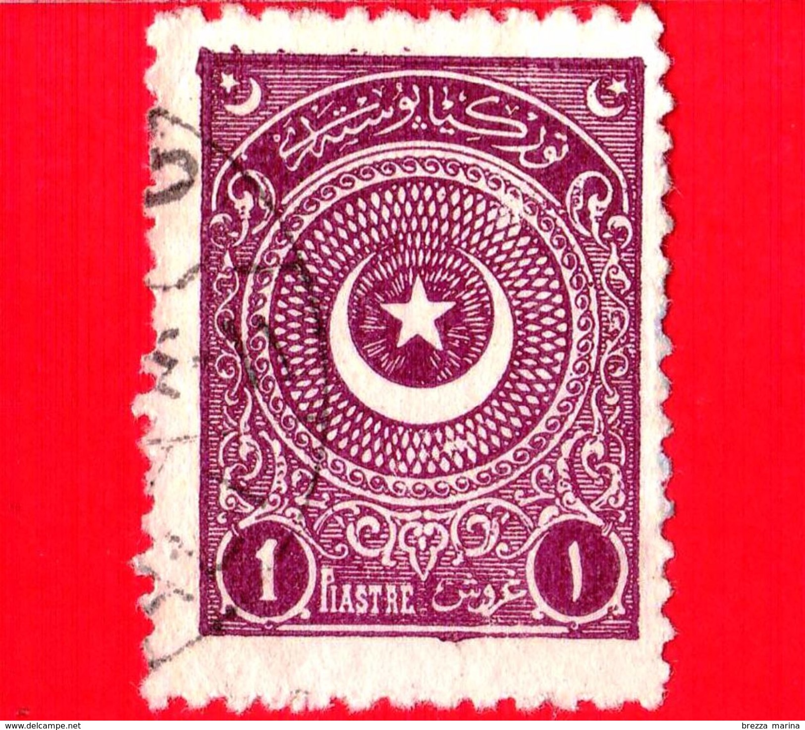 TURCHIA - Usato - 1923 - Stella E Mezzaluna - Crescent And Star - 1 - Oblitérés