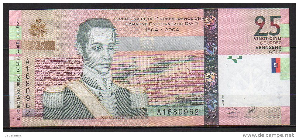 518-Haiti Billet De 25 Gourdes 2004 A168 Neuf - Haïti