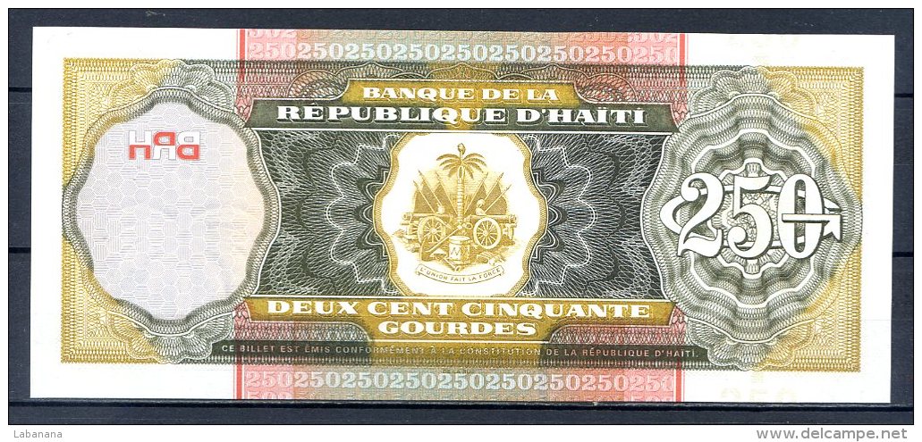 460-Haiti Billet De 250 Gourdes 2003 G627  Neuf - Haïti