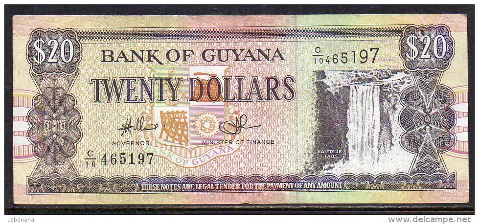 528-Guyana Billet De 20 Dollars C10 - Guyana
