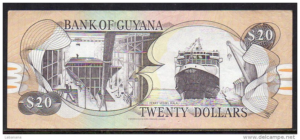 528-Guyana Billet De 20 Dollars C10 - Guyana