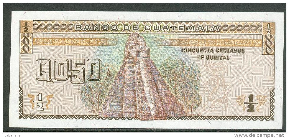 224-Guatemala Billet De 1/2 Quetzal 1992 A734A Neuf - Guatemala