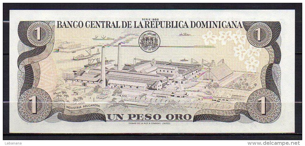 529-Dominicaine Billet De 1 Peso Oro 1988 M371T - Dominicana