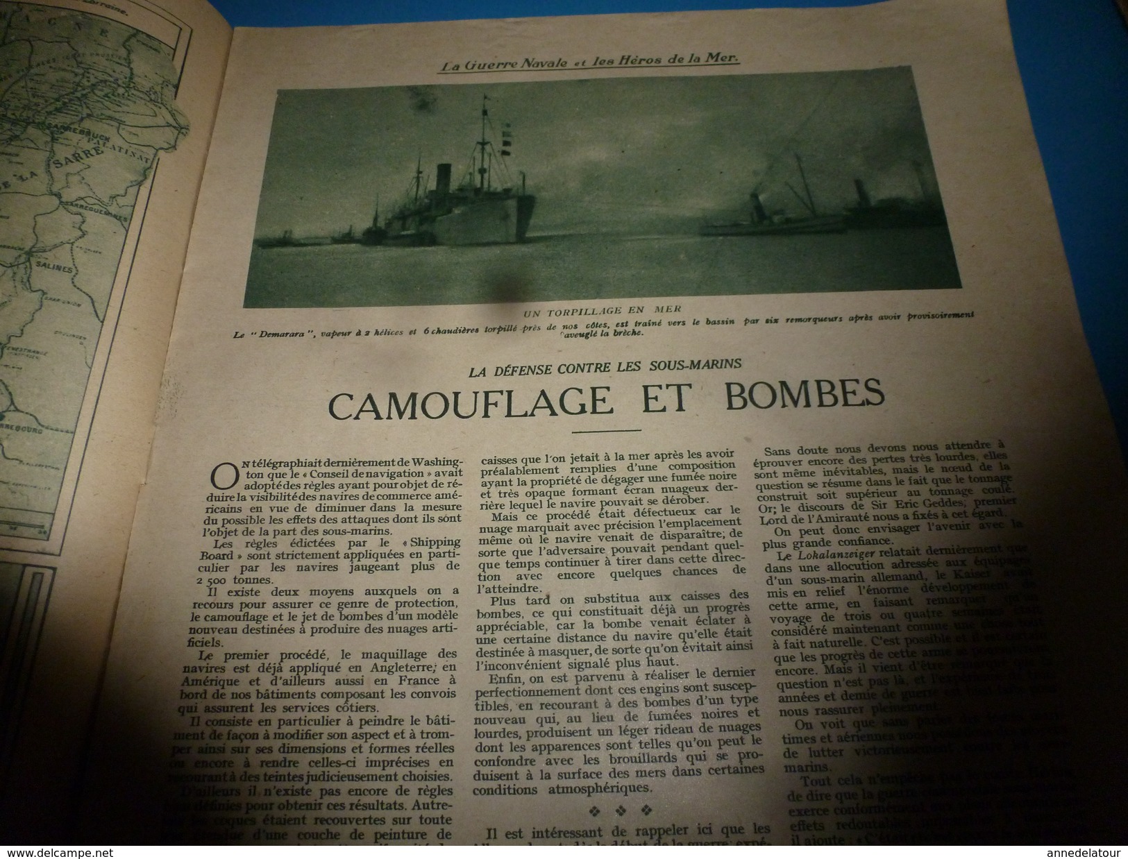 1918 J'AI VU: Camouflage Et Bombes; La Fin Du GOLIATH; Les Rapatriés Civils Arrivent à Evian; Perte Du PHOEBUS; Etc - Français