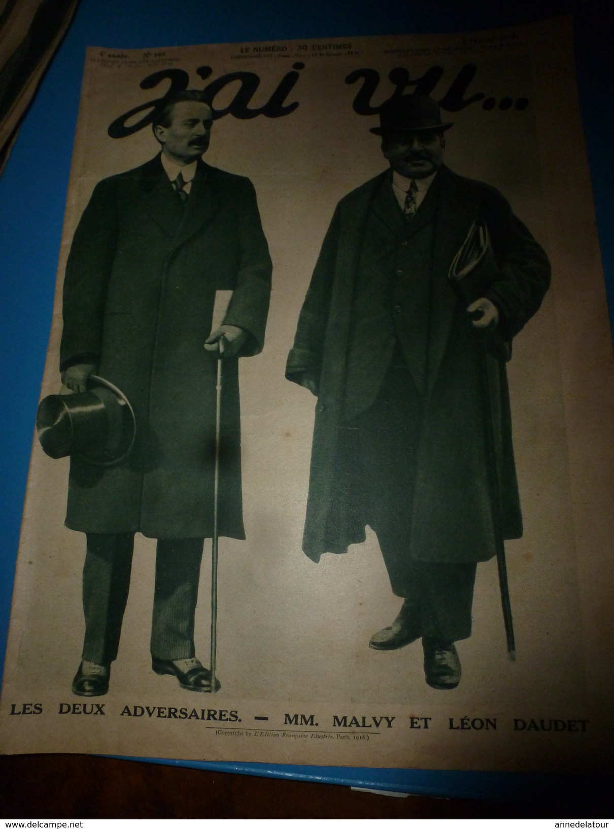 1918 J'AI VU:Le LEON GAMBETTA Coule Avec Ses Marins En Chantant;Ecole Pupilles De La Marine à Brest;Reporter Du Front - Français