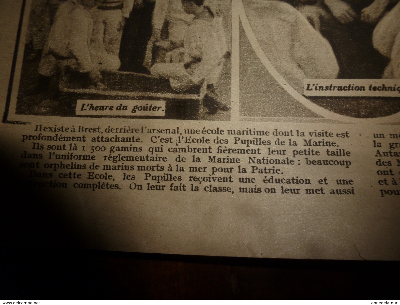 1918 J'AI VU:Le LEON GAMBETTA coule avec ses marins en chantant;Ecole Pupilles de la Marine à Brest;Reporter du front