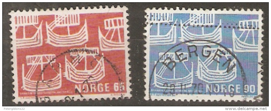 Norway 1968 SG 623-4 Northern Countries Union Fine Used - Used Stamps