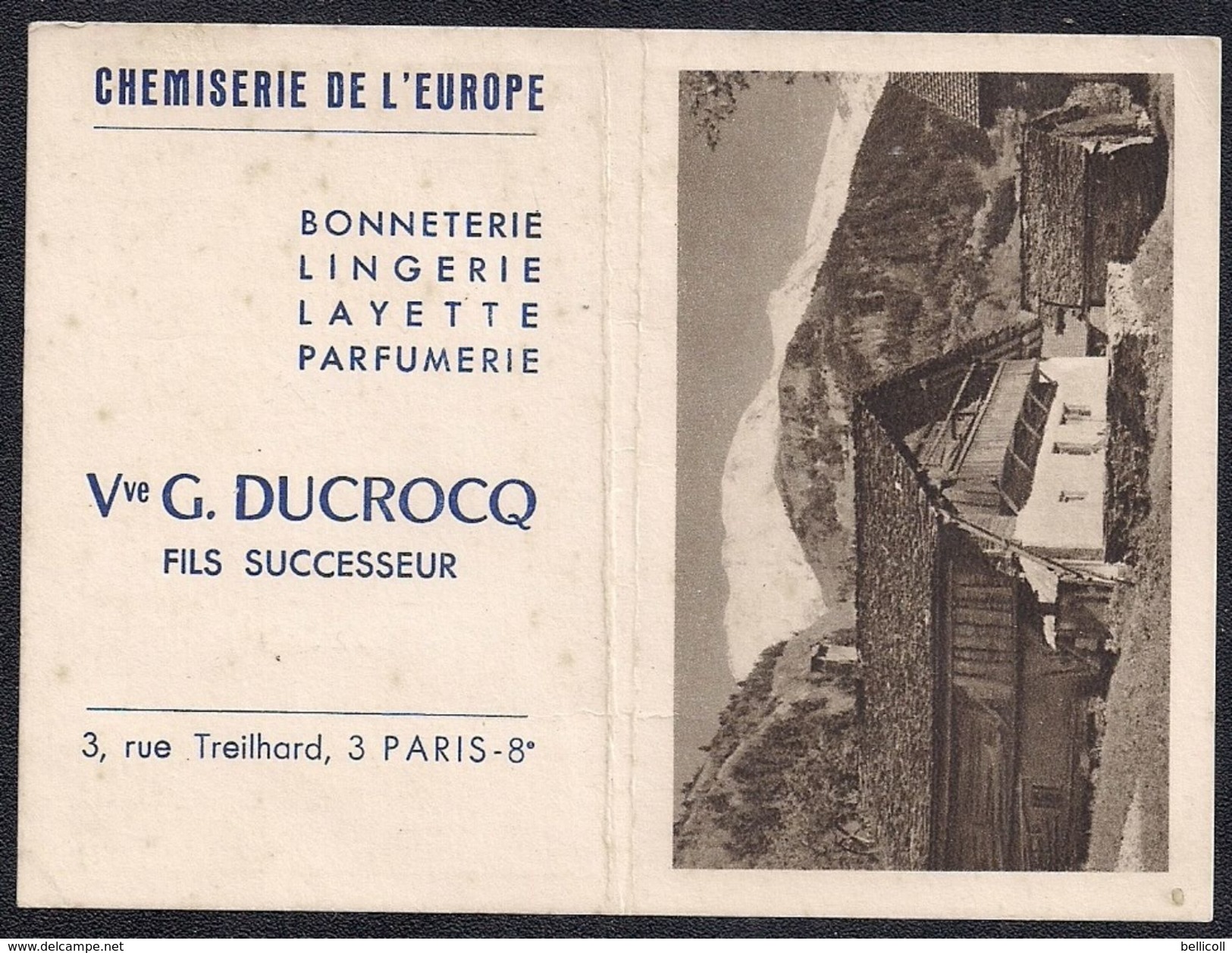 1961 - Chemiserie De L'Europe - Veuve G. Ducrocq Fils Successeur - Paris 8è - Petit Format : 1961-70