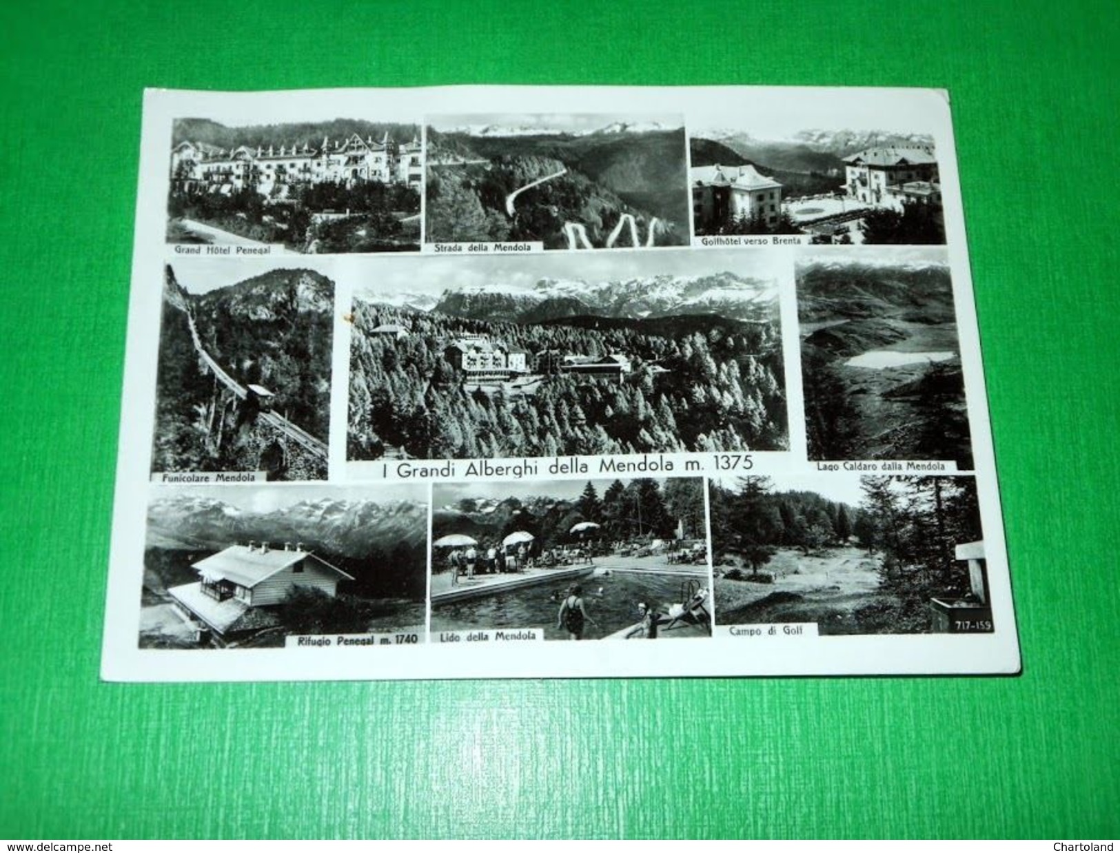 Cartolina I Grandi Alberghi Della Mendola - Vedute Diverse 1961 - Trento