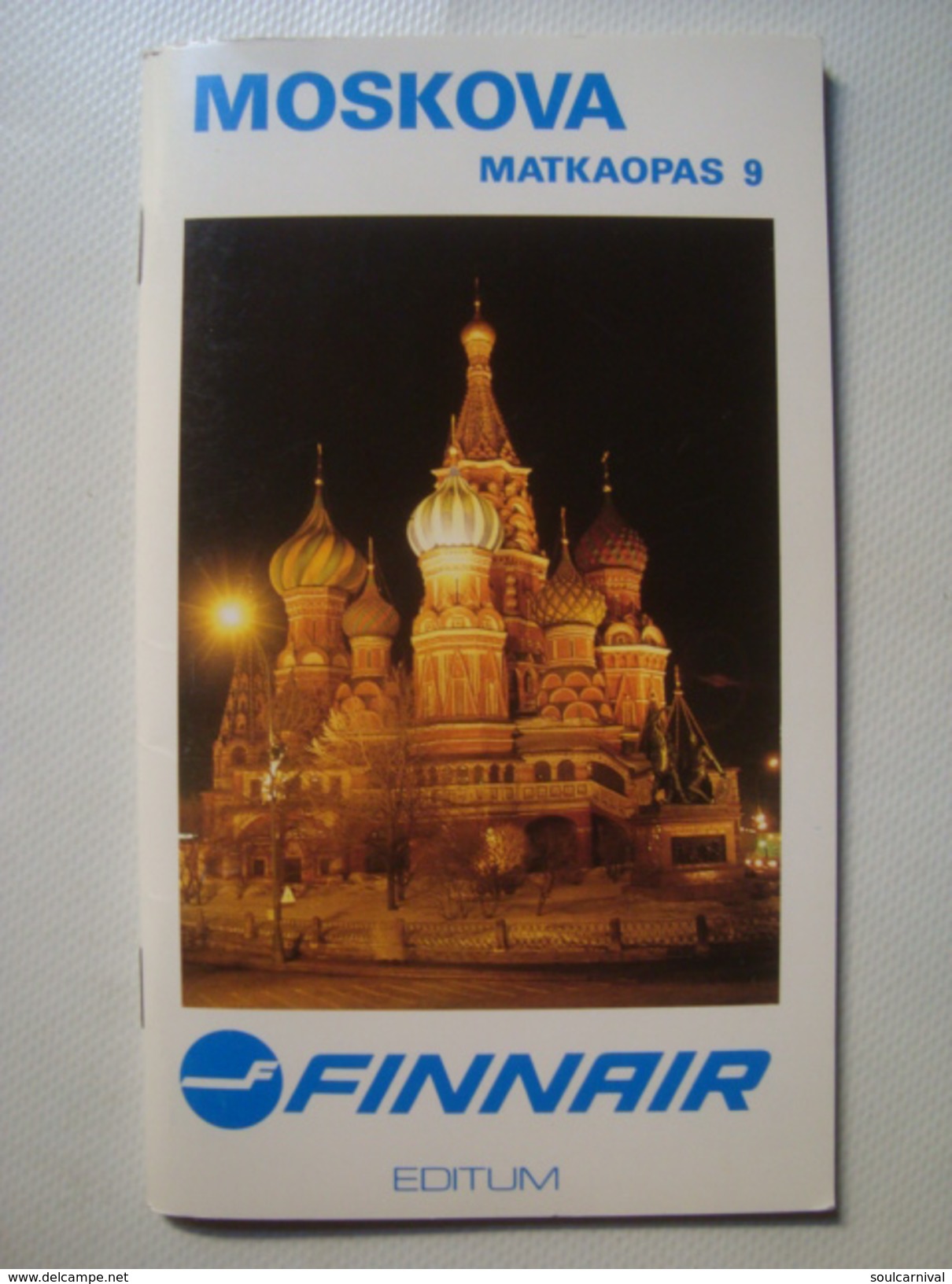 FINNAIR. MOSKOVA MATKAOPAS 9 - FINLAND, 1989. AIRLINES AIRWAYS. 64 PAGES. MOSCOW MOSCOU. FINNISH TEXTS. - Timetables