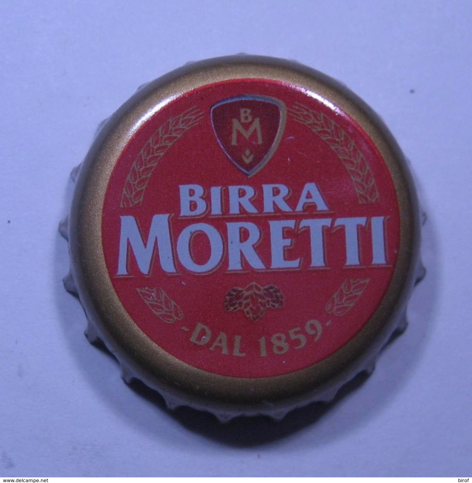 TAPPO A CORONA - USATO  -  BIRRA MORETTI BAFFO D'ORO - Birra