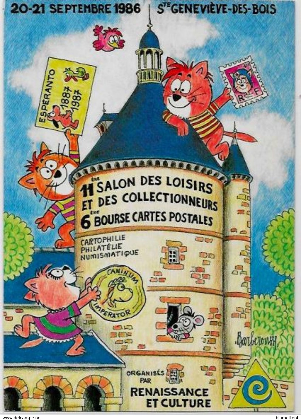 Cpm Barberousse Chat Cat Souris Mouse Sainte Geneviève Des Bois - Barberousse