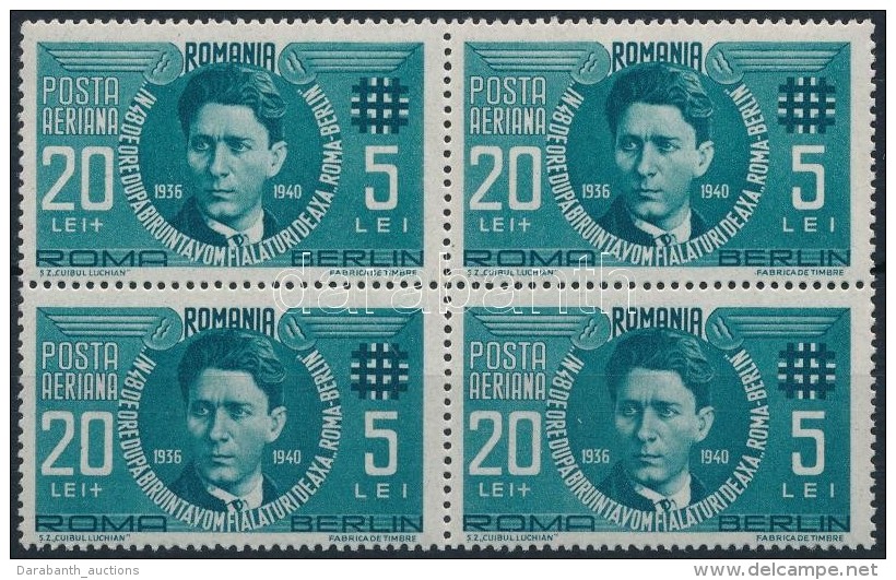 ** 1940 Corneliu Zelea Codreanu 4-es T&ouml;mb Mi 681 - Altri & Non Classificati