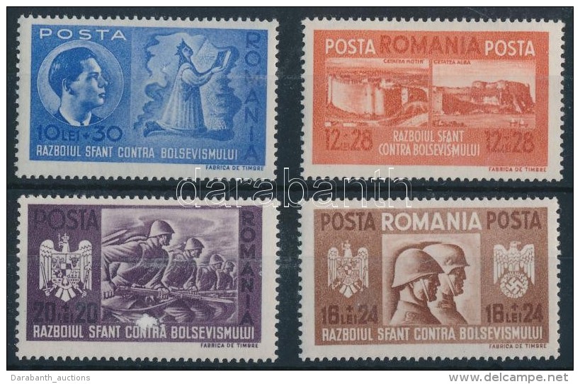 ** 1941 Rom&aacute;n-n&eacute;met Fegyverbar&aacute;ts&aacute;g Sor Mi 706-709 - Other & Unclassified