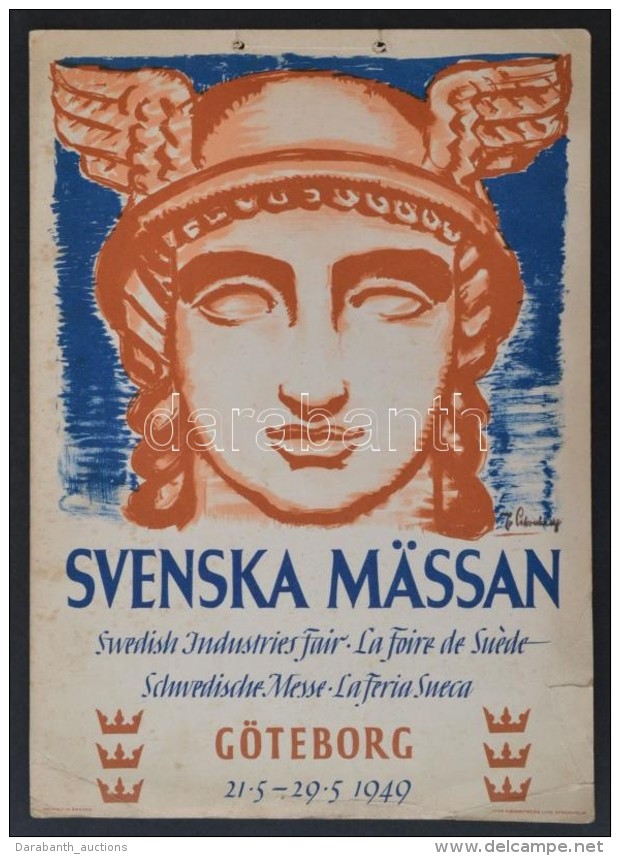 1949 Svenska M&auml;ssan - Swedish Industries Fair. Ofszet, Pap&iacute;r. Plak&aacute;t / Poster On Cartboard.... - Other & Unclassified