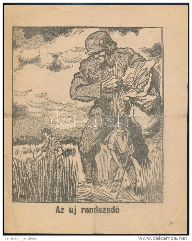 1944 N&eacute;metellenes Propaganda R&ouml;plap Grafik&aacute;val 21x27 Cm - Sin Clasificación