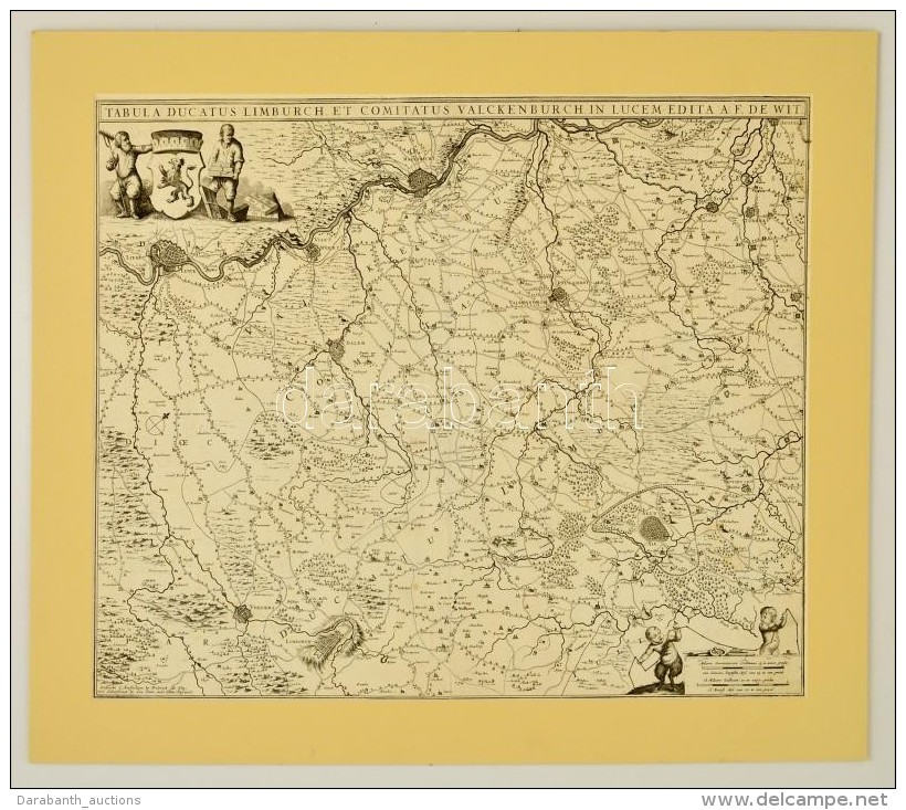 Cca 1680 A Holland Limbrucht &eacute;s Valckenbrucht Gr&oacute;fs&aacute;g T&eacute;rk&eacute;pe, Tabula Ducatus... - Otros & Sin Clasificación