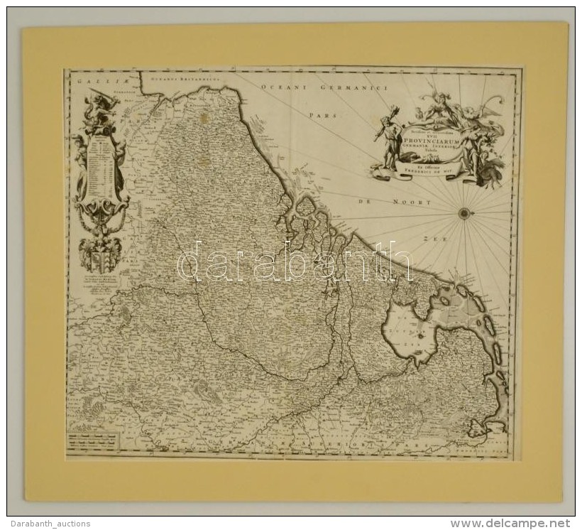 Cca 1680 N&eacute;metalf&ouml;ld T&eacute;rk&eacute;pe, Novissima Et Accuratissima Provinciarum Germaniae Inferiore... - Otros & Sin Clasificación