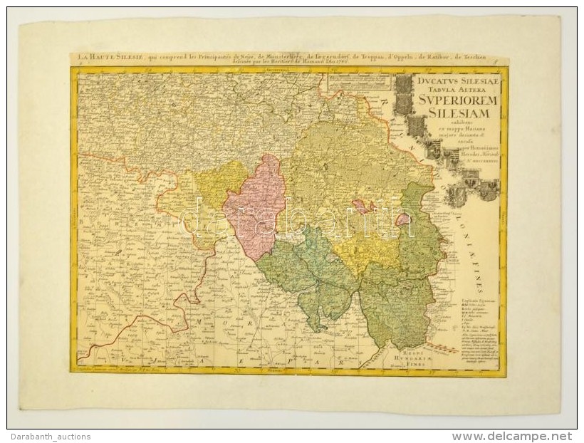 1746  Johann Baptist Homann (1664-1724): Ducatus Silesiae Tabula Alterea Superiorem Exhibens Ex Mappa Hasiana... - Autres & Non Classés